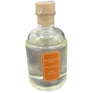 🌿 Hopificio Firenze Magnolia Reed Diffuser Clear Glass Cottagecore Luxe Decor